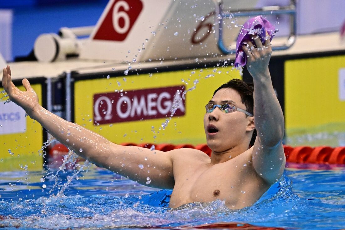 Haiyang Qin conquista o ouro nos 100m peito