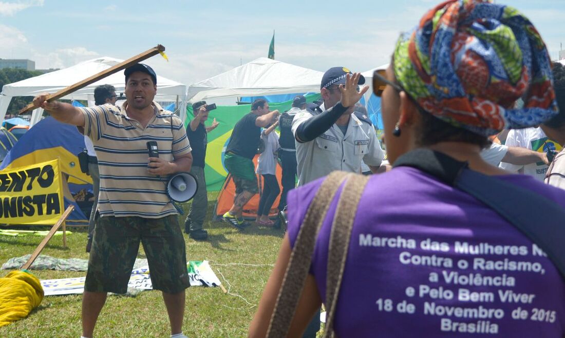 Marcha contra o racismo em Brasília