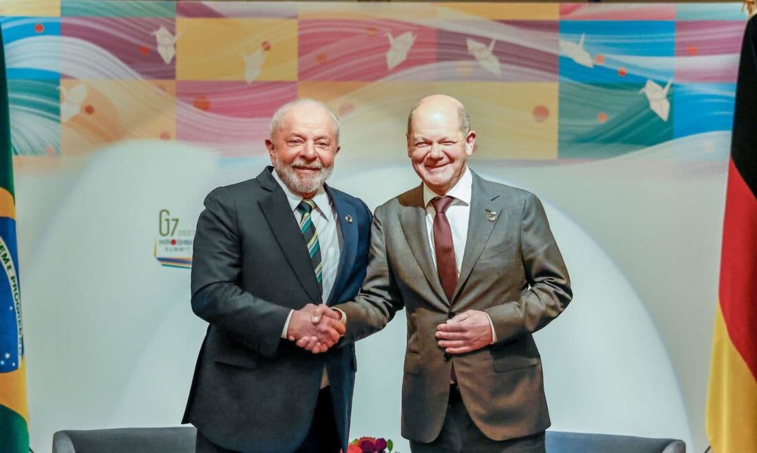 Presidente Lula e o chanceler da Alemanha, Olaf Scholz