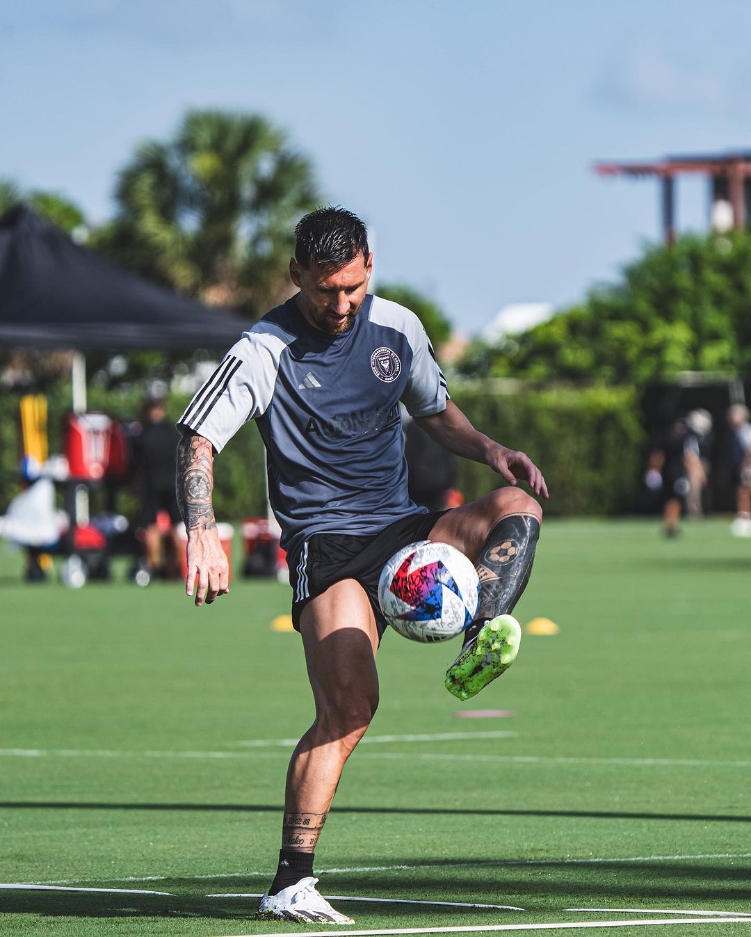 Lionel Messi treina no CT do Inter de Miami