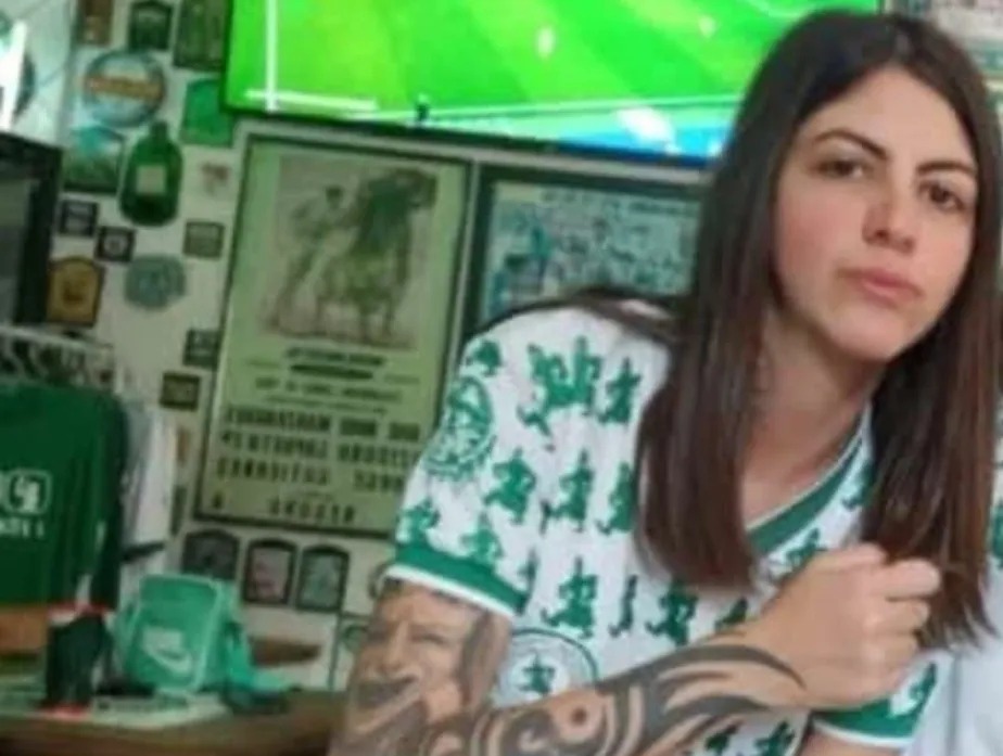 Torcedora do Palmeiras Gabriela Anelli, de 23 anos 