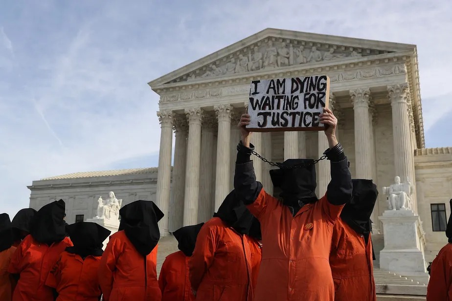 Protesto contra a base naval de Guantánamo 