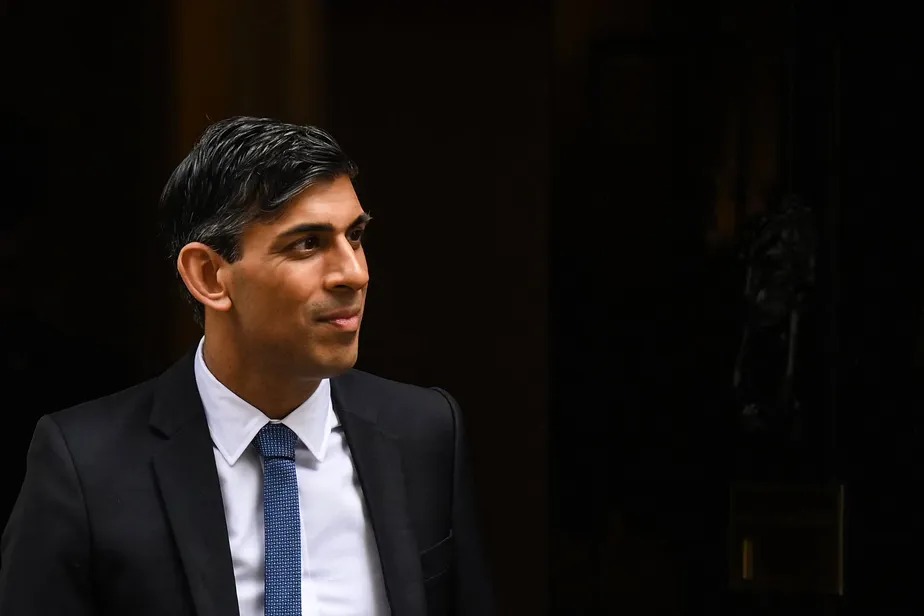 O premier britânico, Rishi Sunak, em Londres 