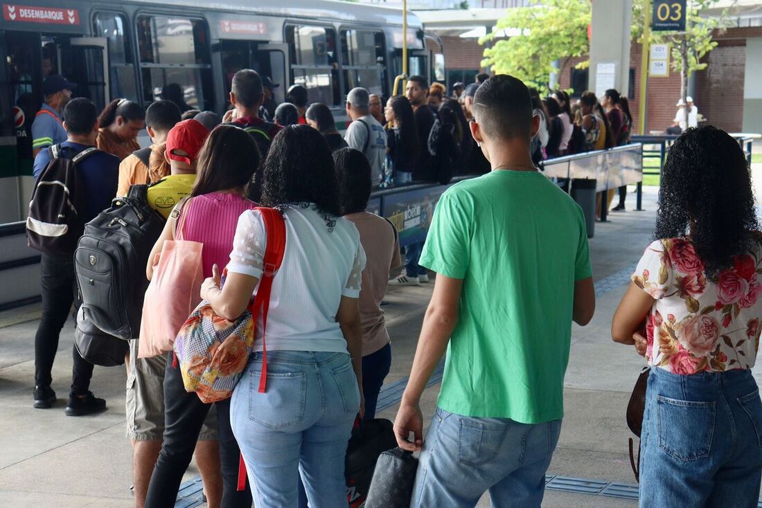 Estação da Joana Bezerra no 4° dia da greve dos rodoviários