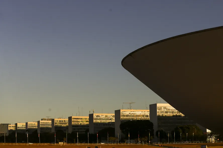 Esplanada dos Ministérios, em Brasilia 