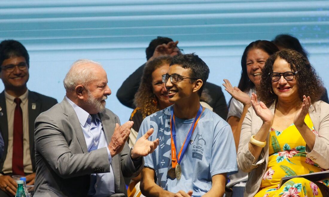 Presidente Luiz Inácio Lula da Silva, em visita na nova sede do Instituto de Matemática Pura e Aplicada (Impa)