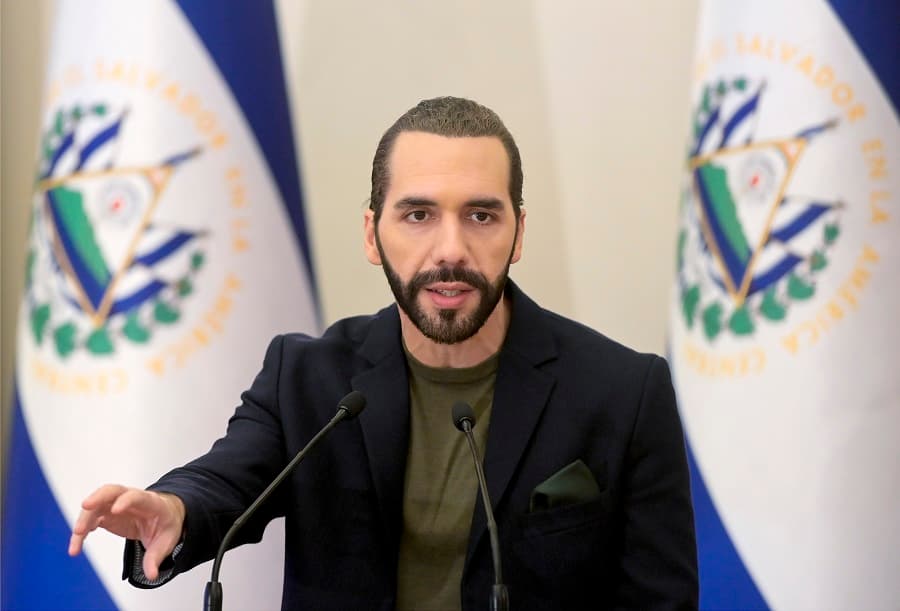 Presidente de El Salvador Nayib Bukele