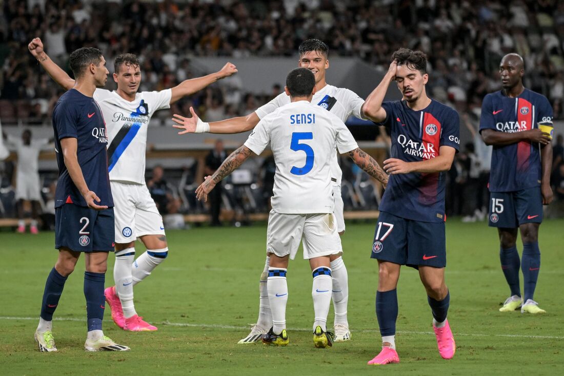 Inter venceu o PSG de virada 