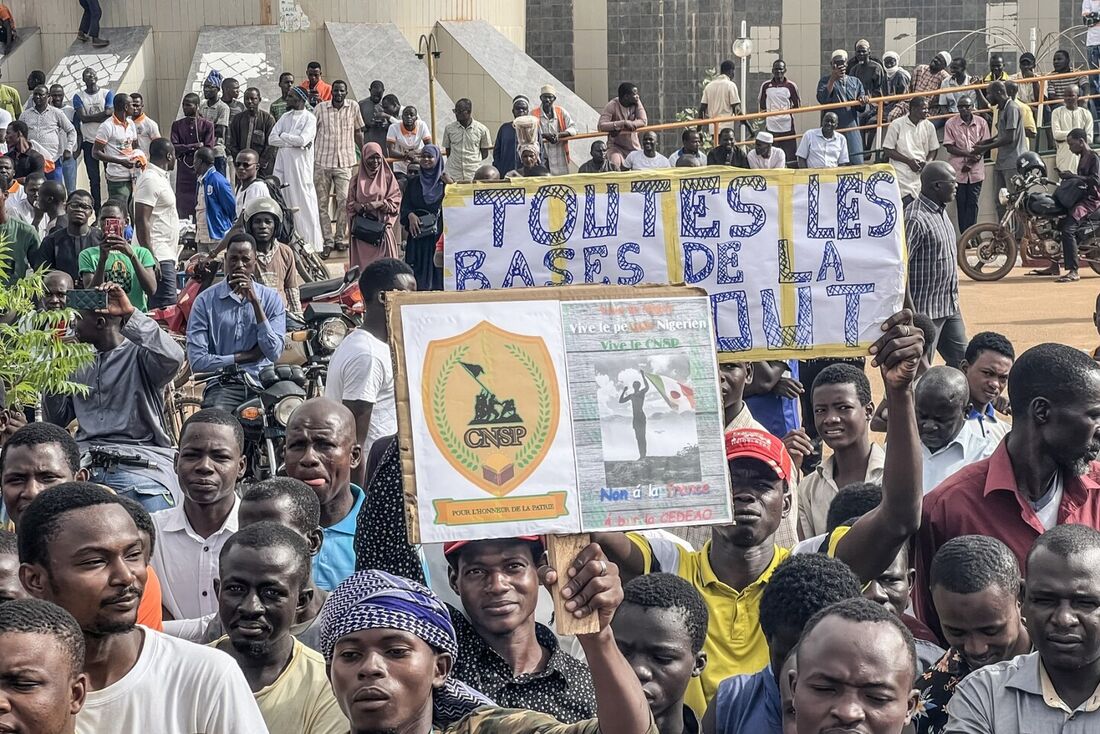 Manifestação no dia da independência em Niamey 