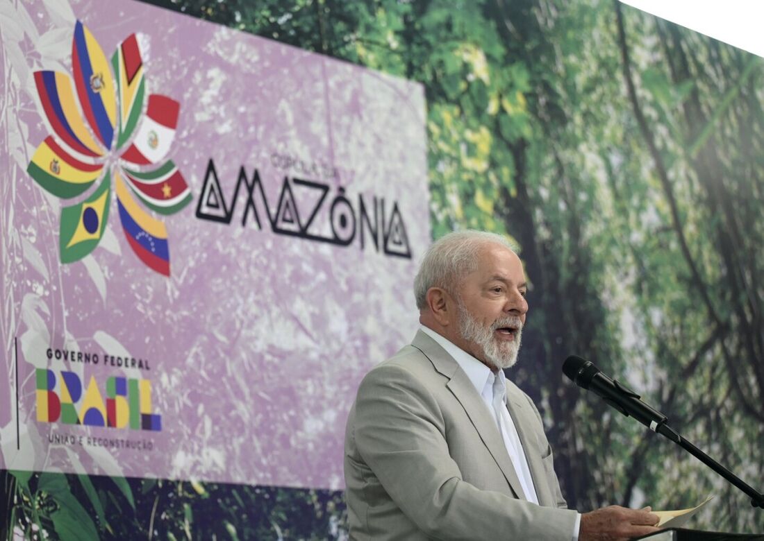 Presidente Lula em discurso na Cúpula da Amazônia