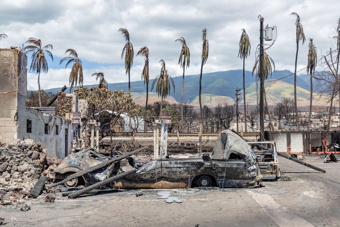 Incêndio devasta o Havaí