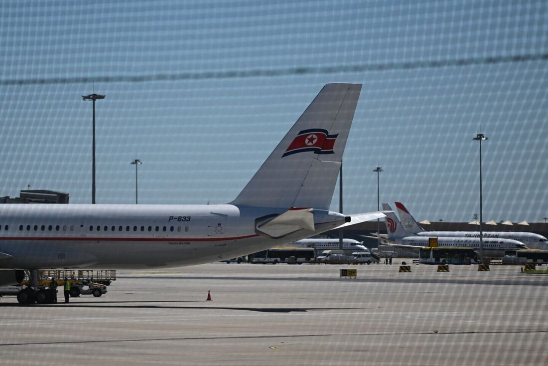  Air Koryo é visto no aeroporto de Pequim