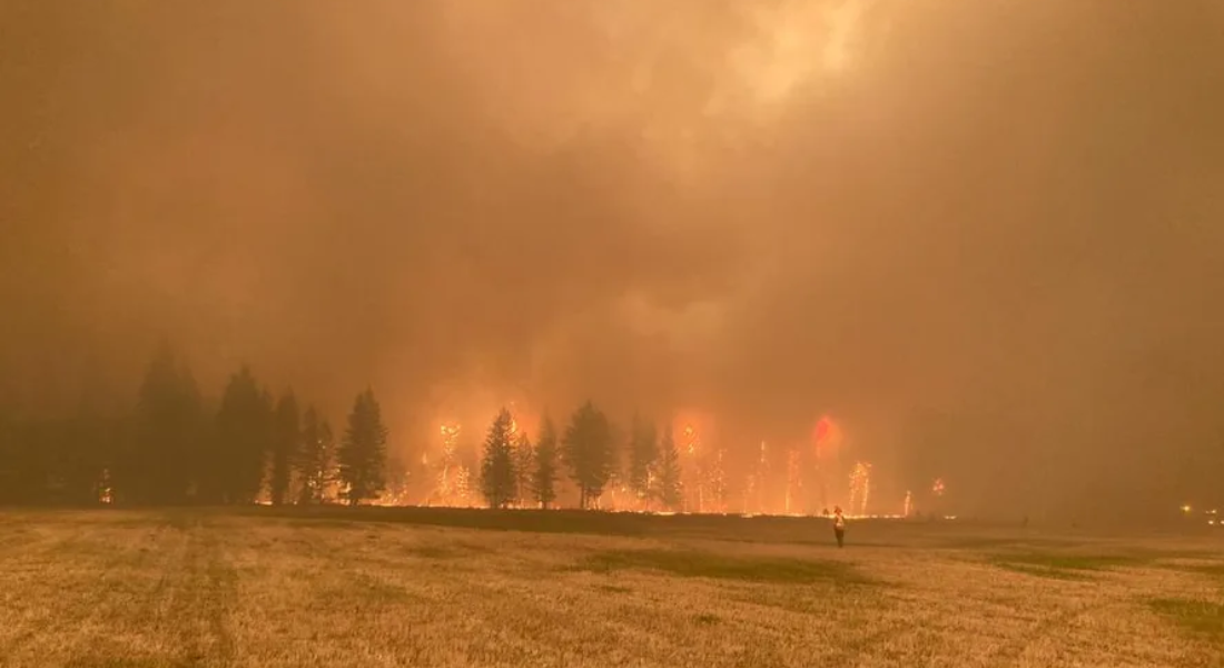 Fogo atingiu onde bombeiros do Rio estavam acampados no Canadá