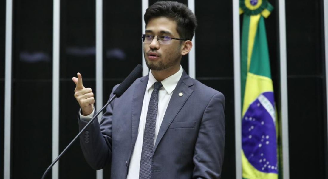 O deputado federal Kim Kataguiri (União Brasil) 