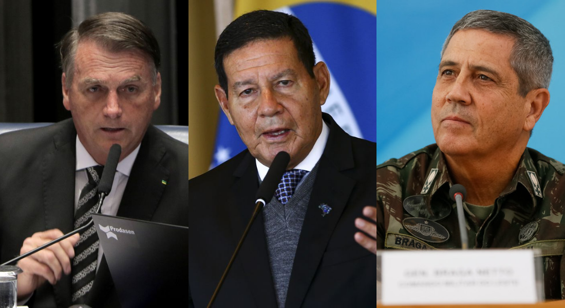 Bolsonaro, Mourão e Braga Netto