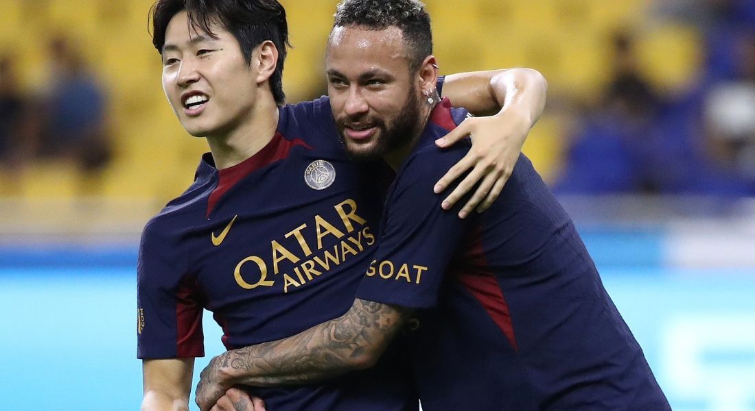 Neymar e Lee Kang-In