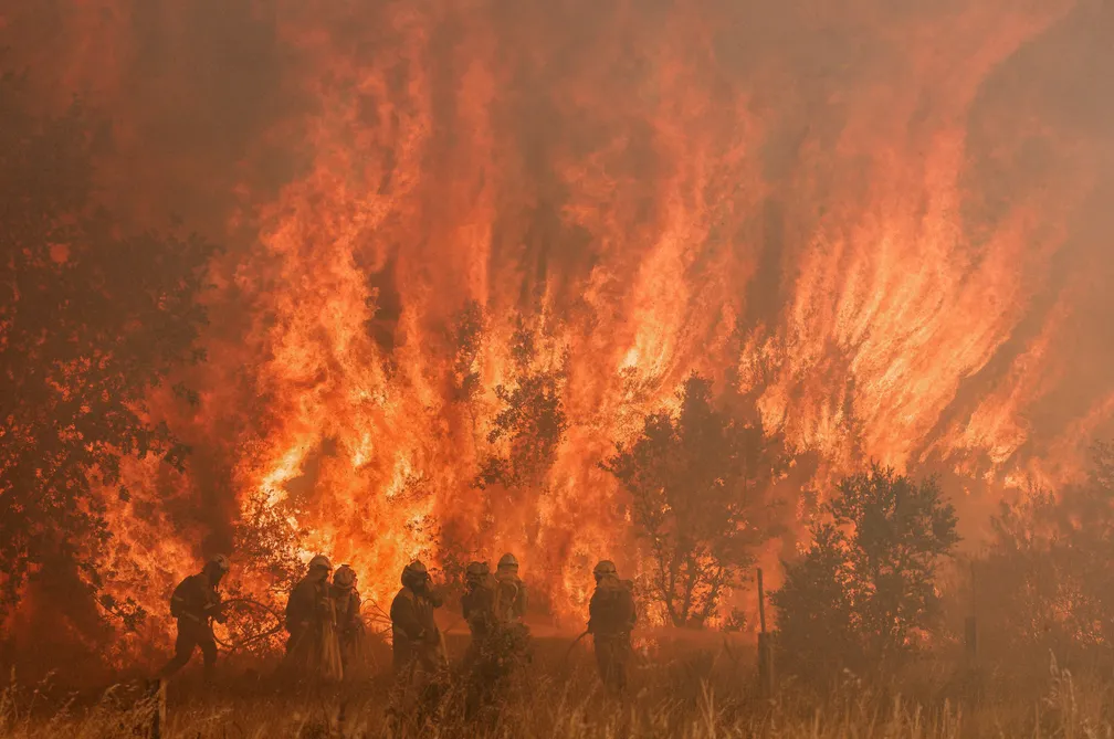 Incêndio florestal na Espanha em 2022