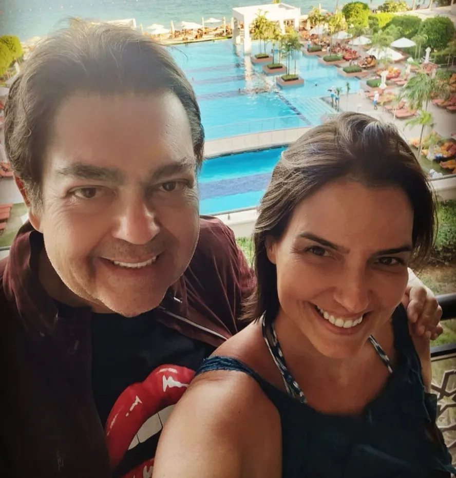 Fausto Silva e a mulher, Luciana Cardoso 