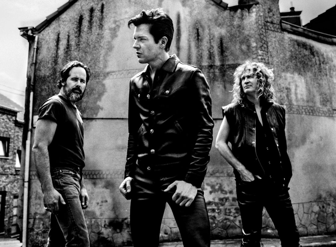 The Killers, da direita para esquerda: Ronnie Vannucci, Brandon Flowers, Dave Keuning