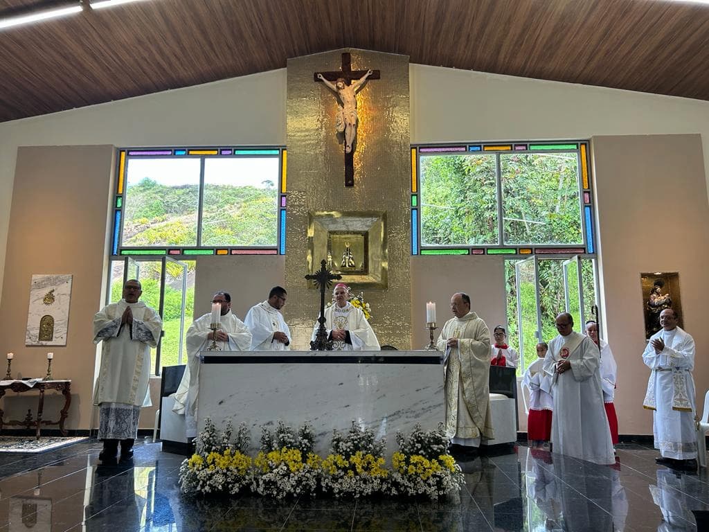 Missa de celebração do lançamento da pedra fundamental foi realizada no distrito de Juçaral, no Cabo de Santo Agostinho