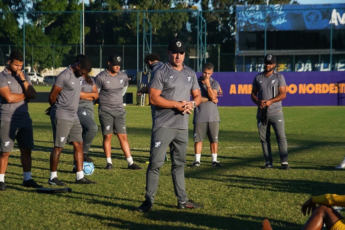 Marcelo Martellote em treino preparatório para o jogo diante do Pacajus, pela segunda fase da Série D