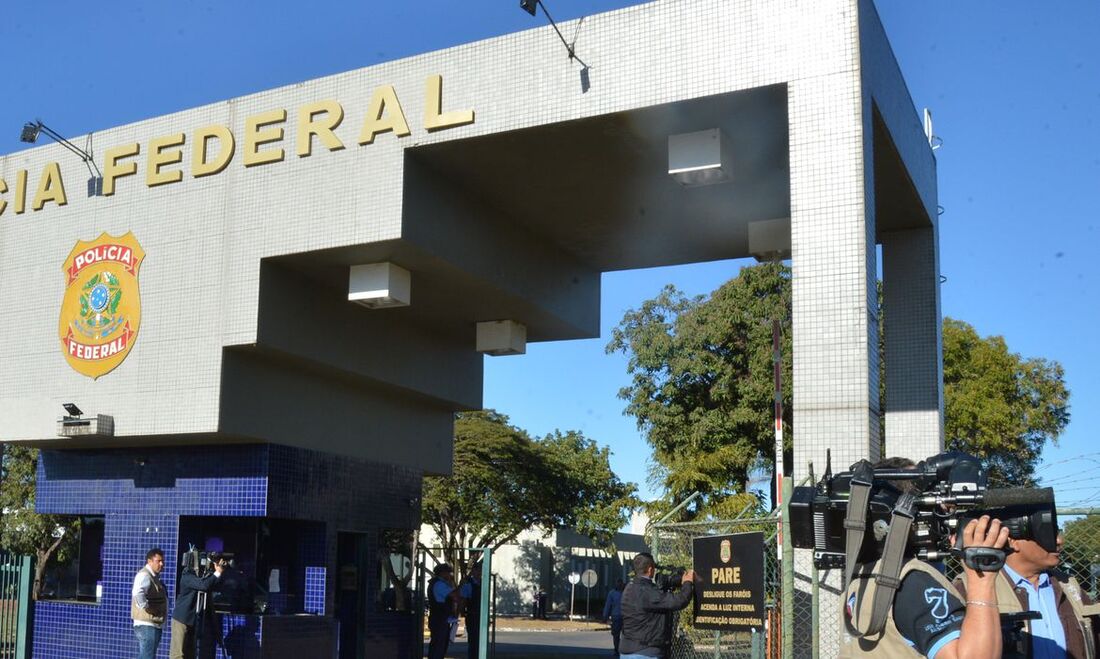 Fachada da sede da Polícia Federal