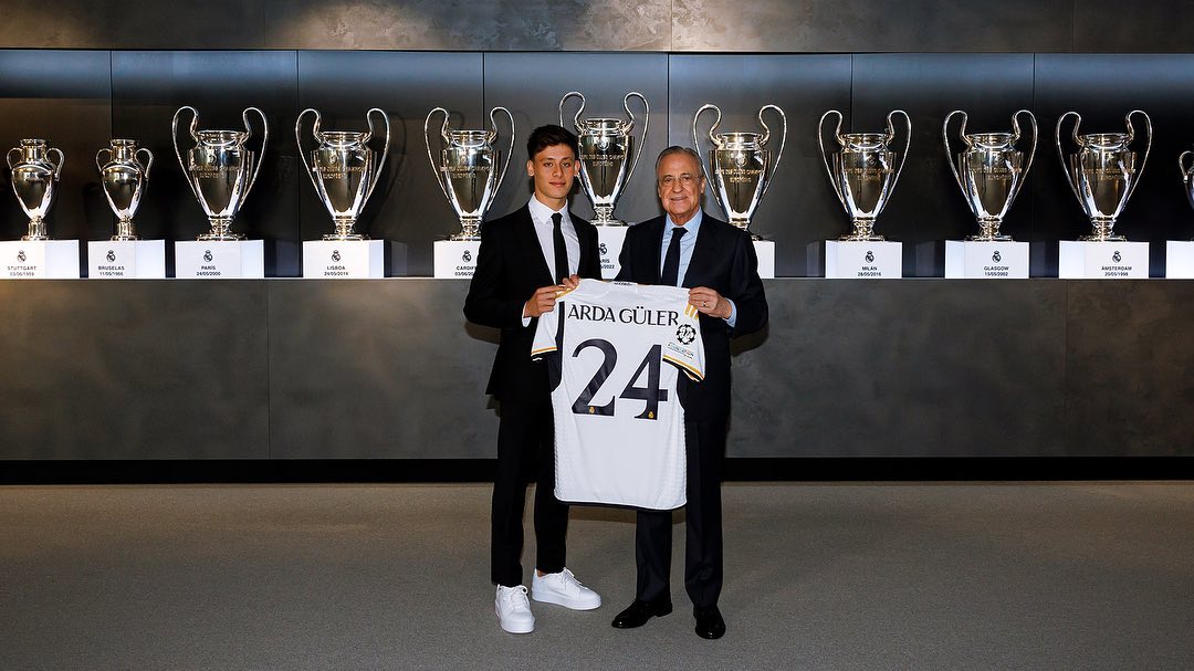 apresentação do prodígio turco Arda Güler no Real Madrid 