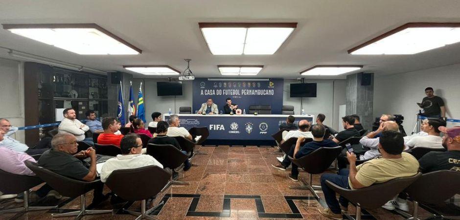 Evento realizado no Salão Nobre da Federação Pernambucana, que definiu o formato do campeonato