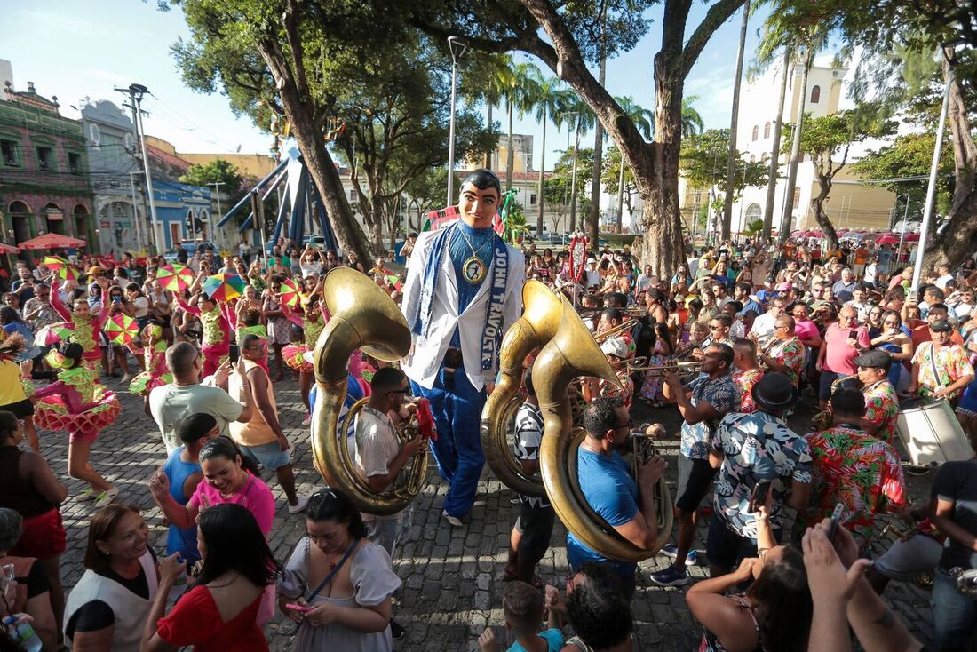 Arrastão do Frevo, no Recife Antigo