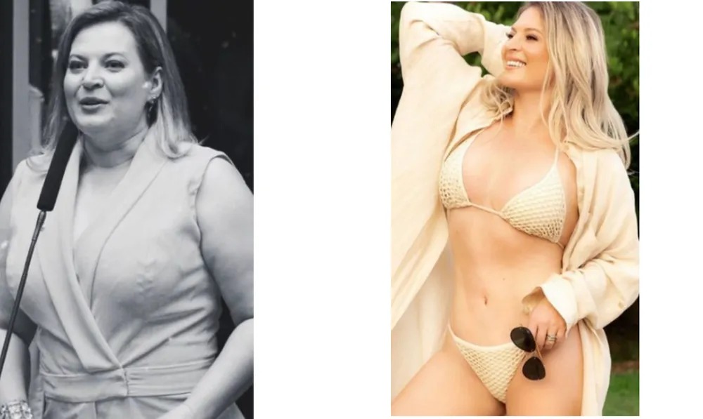 Joice Hasselman antes e depois