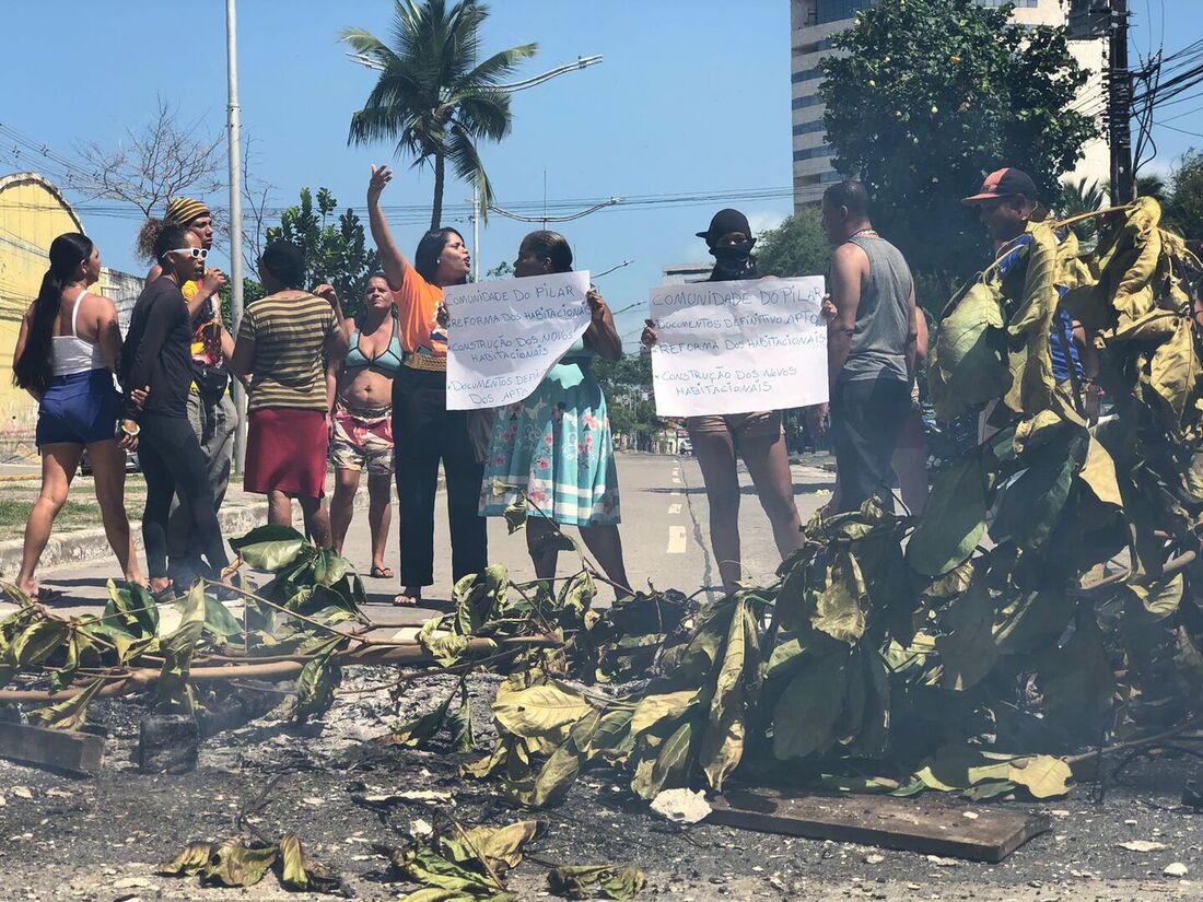 Protesto no Cais do Apolo