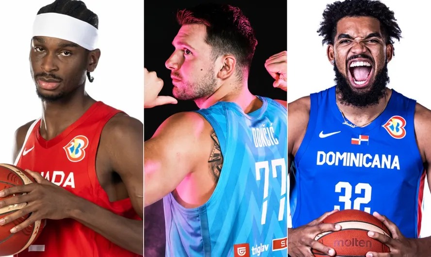 Shai, Doncic e Towns são alguns dos craques da NBA que jogam o Mundial 