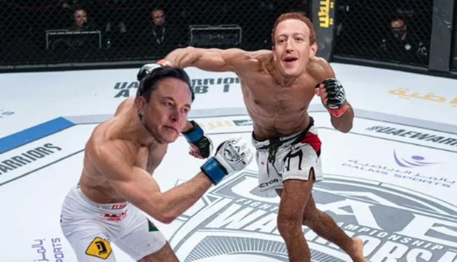 Luta entre Zuckerberg e Musk, que virou meme na internet, deve acontecer na Itália