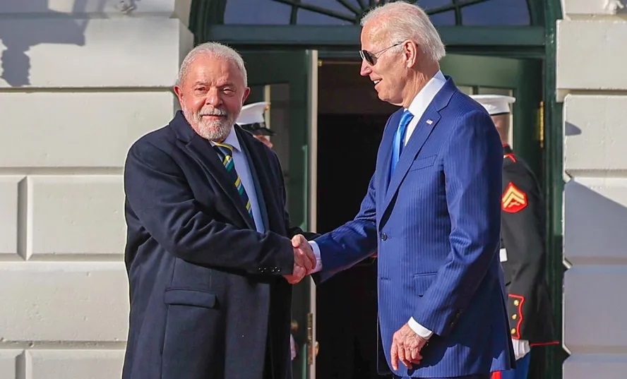 Lula e o presidente americano, Joe Biden