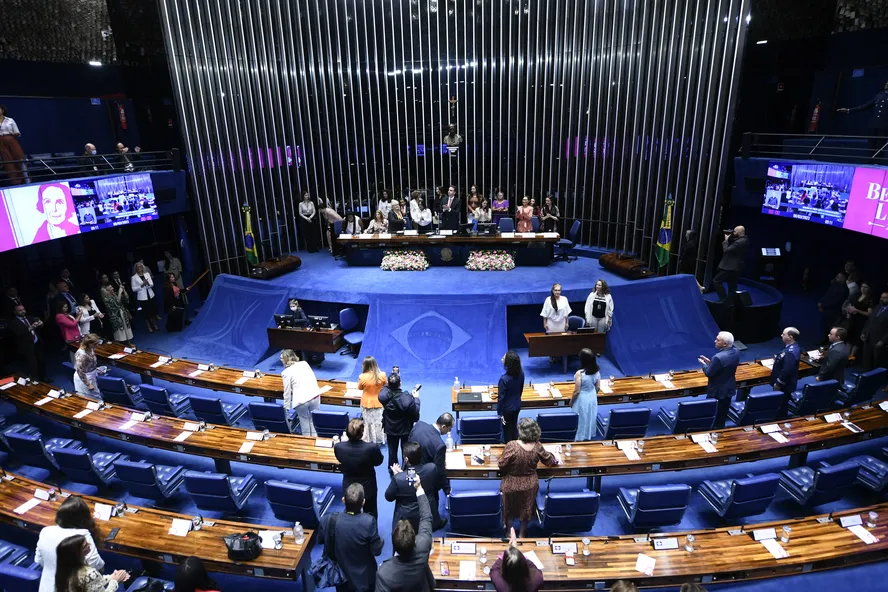 O plenário do Senado Federal 