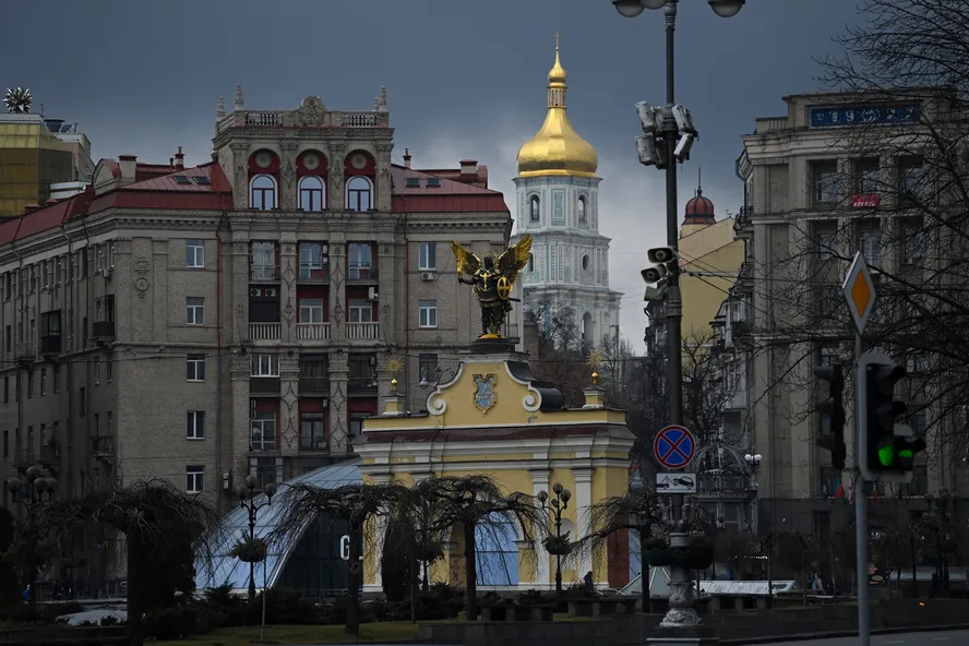 A Catedral de Santa Sofia de Kiev, na Ucrânia 