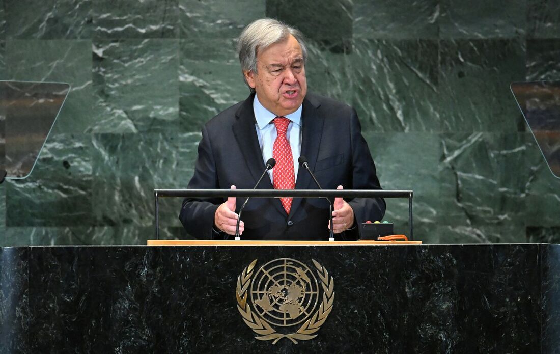 Secretário-geral da ONU, António Guterres, discursou sobre o futuro do clima