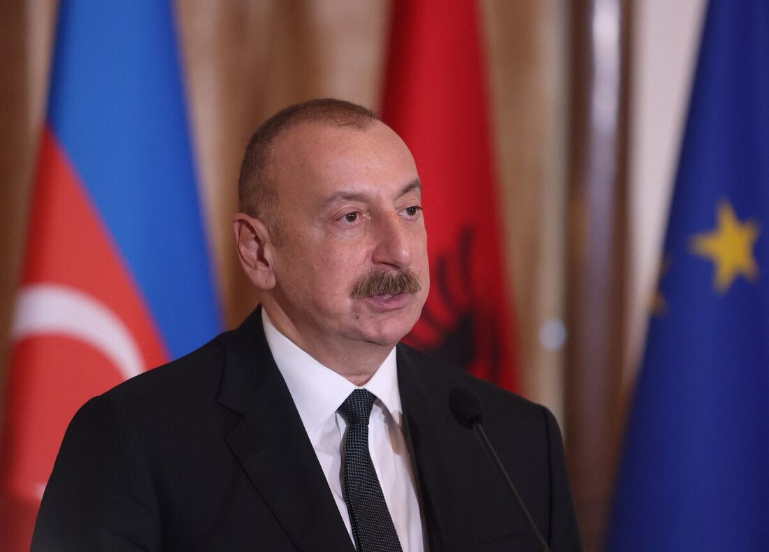 O presidente do Azerbaijão, Ilham Aliyev