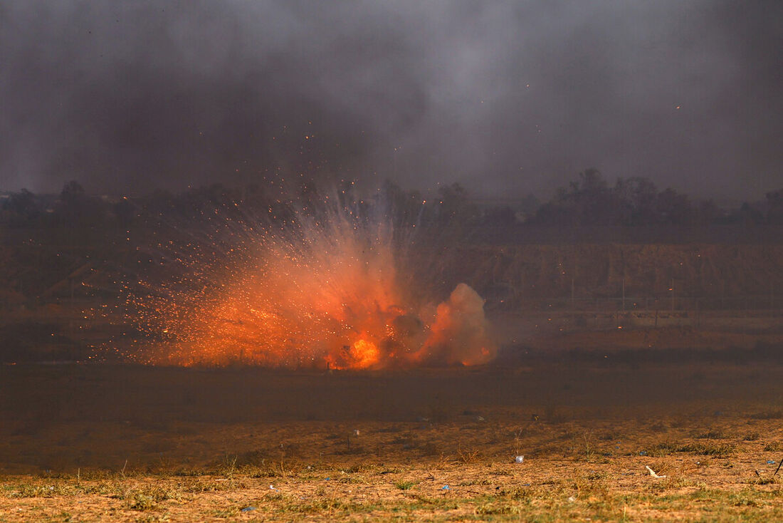 Exército israelense anunciou, nesta sexta-feira (22), que realizou três bombardeios na Faixa de Gaza