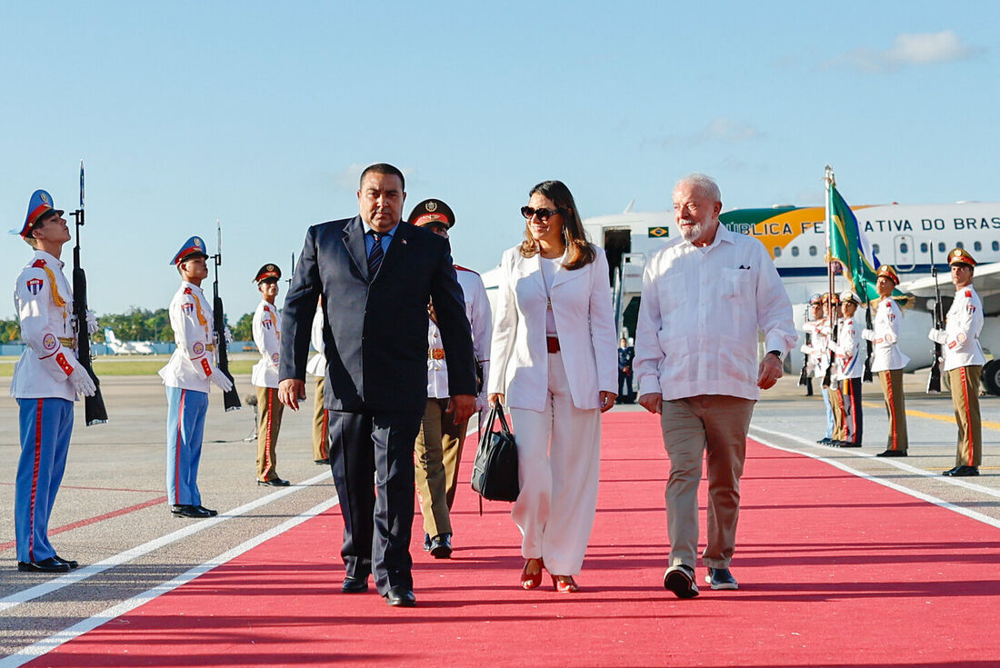 Chegada de Lula em Havana, Cuba