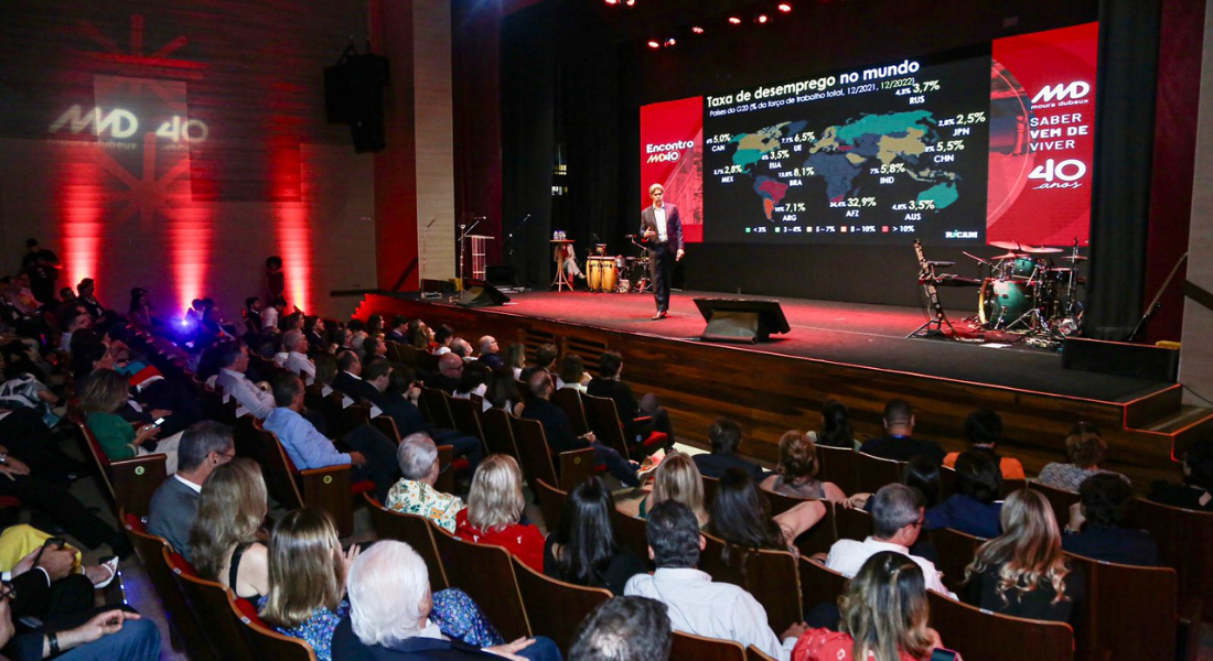 Encontro MD 40, com palestra do economista Ricardo Amorim