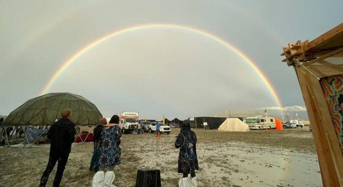 Festival Burning Man, no deserto de Black Rock, em Nevada