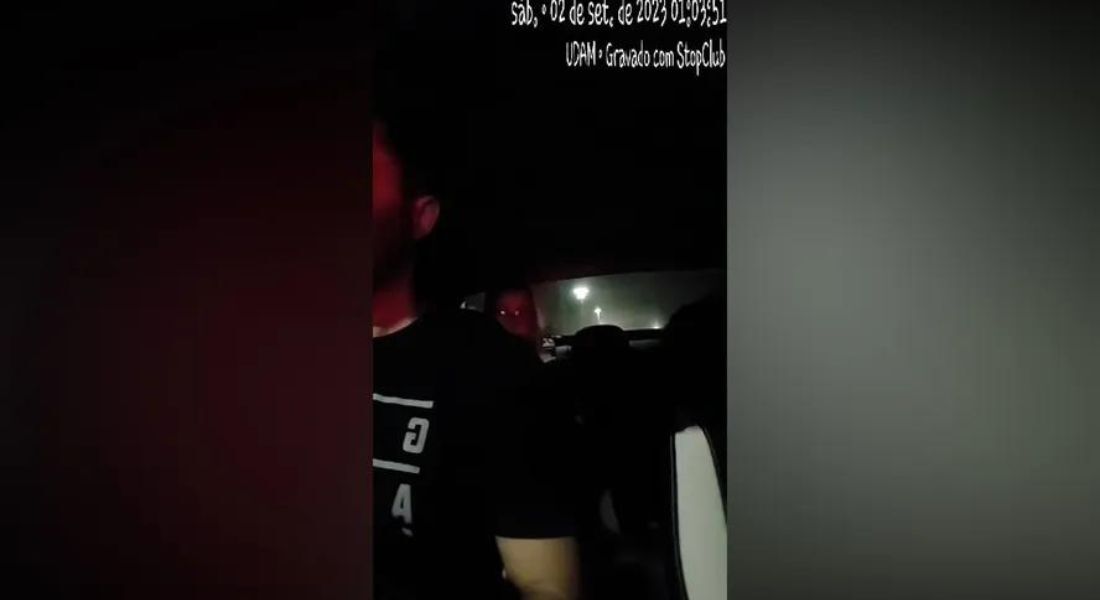 As imagens feitas no carro do motorista de aplicativo Diones Coelho