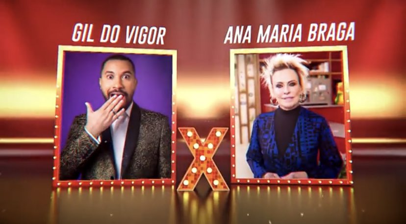 Gil do Vigor e Ana Maria Braga participaram de competição de dublagem