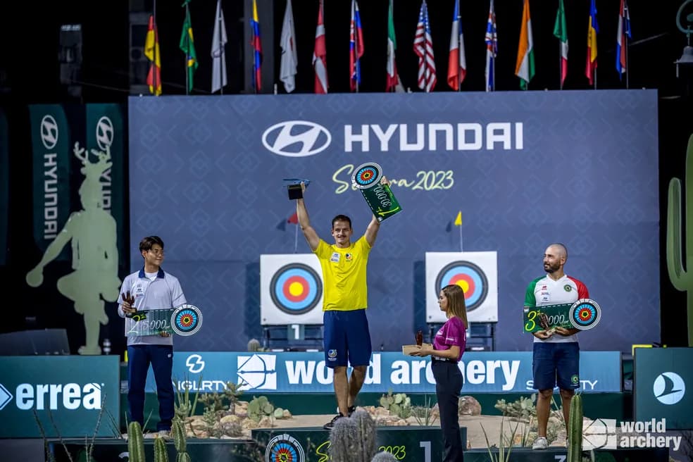 Marcus D´Almeida campeão da Final da Copa do Mundo de tiro com arco 