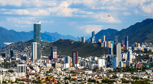 Região metropolitana de Monterrey, polo industrial do norte do México 