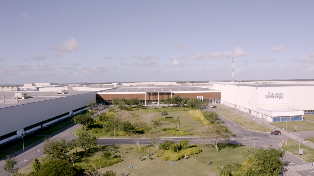 No parque industrial da Stellantis em Goiana, 100% da energia é proveniente de fontes renováveis com certificação