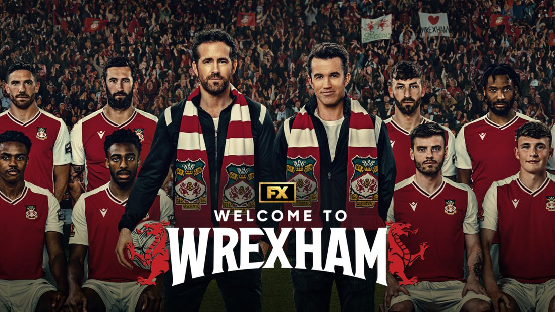 Poster promocional da segunda temporada da série "Bem-vindos ao Wrexham"