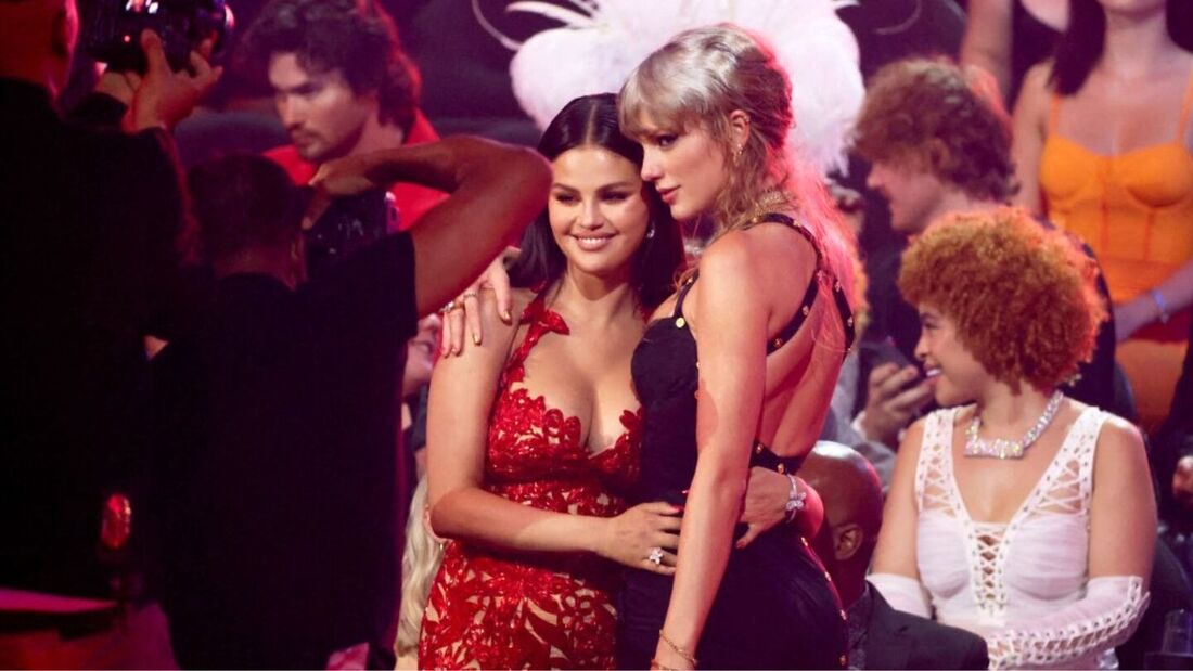 Selena Gomez e Taylor Swift no VMAs