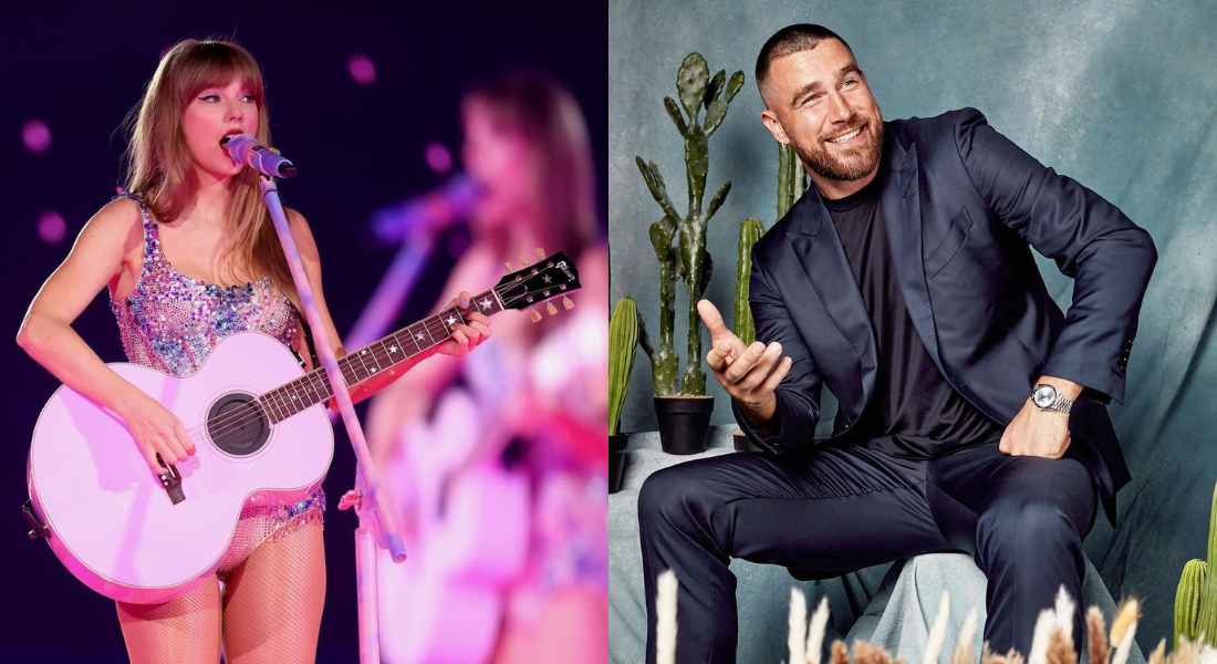 Taylor Swift muda letra de música e beija Travis Kelce em show na Argentina